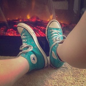 Mediterranean Blue High Top Converse